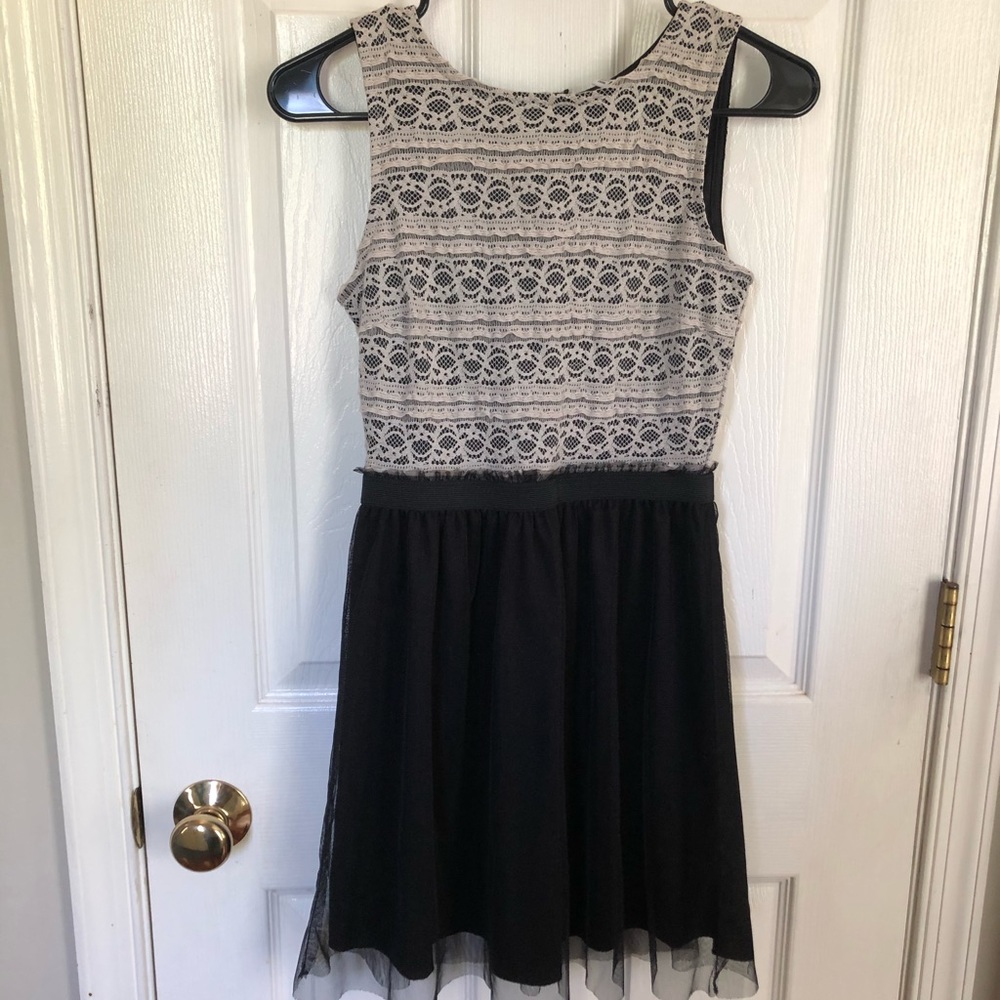 Black & Lace Dress-Girls XS